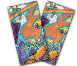 Graffiti Freedom Cornhole Wraps - Set Of 2