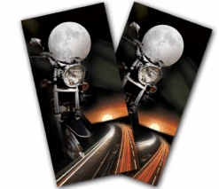 Motorcycle Rider Cornhole Wraps - Set Of 2