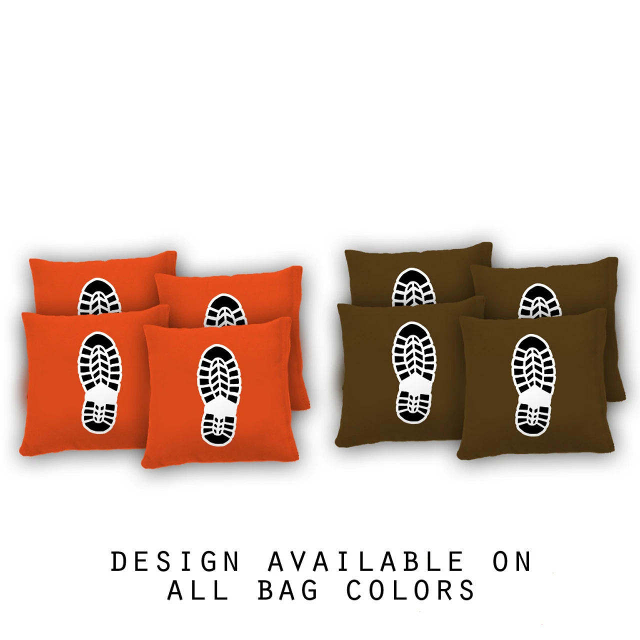 Boot Print Cornhole Bags - Set Of 8 3 Boot Print Cornhole Bags - Set Of 8