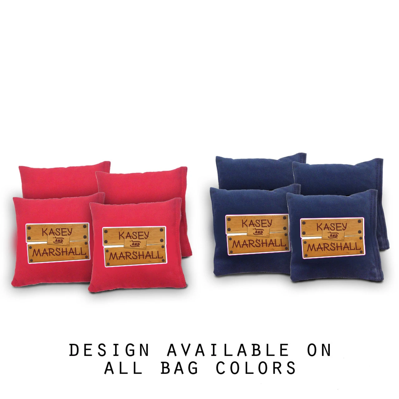 Rustic Sign Cornhole Bags - Set Of 8 3 Rustic Sign Cornhole Bags - Set Of 8