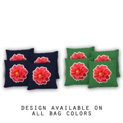 Dahlia Cornhole Bags - Set Of 8