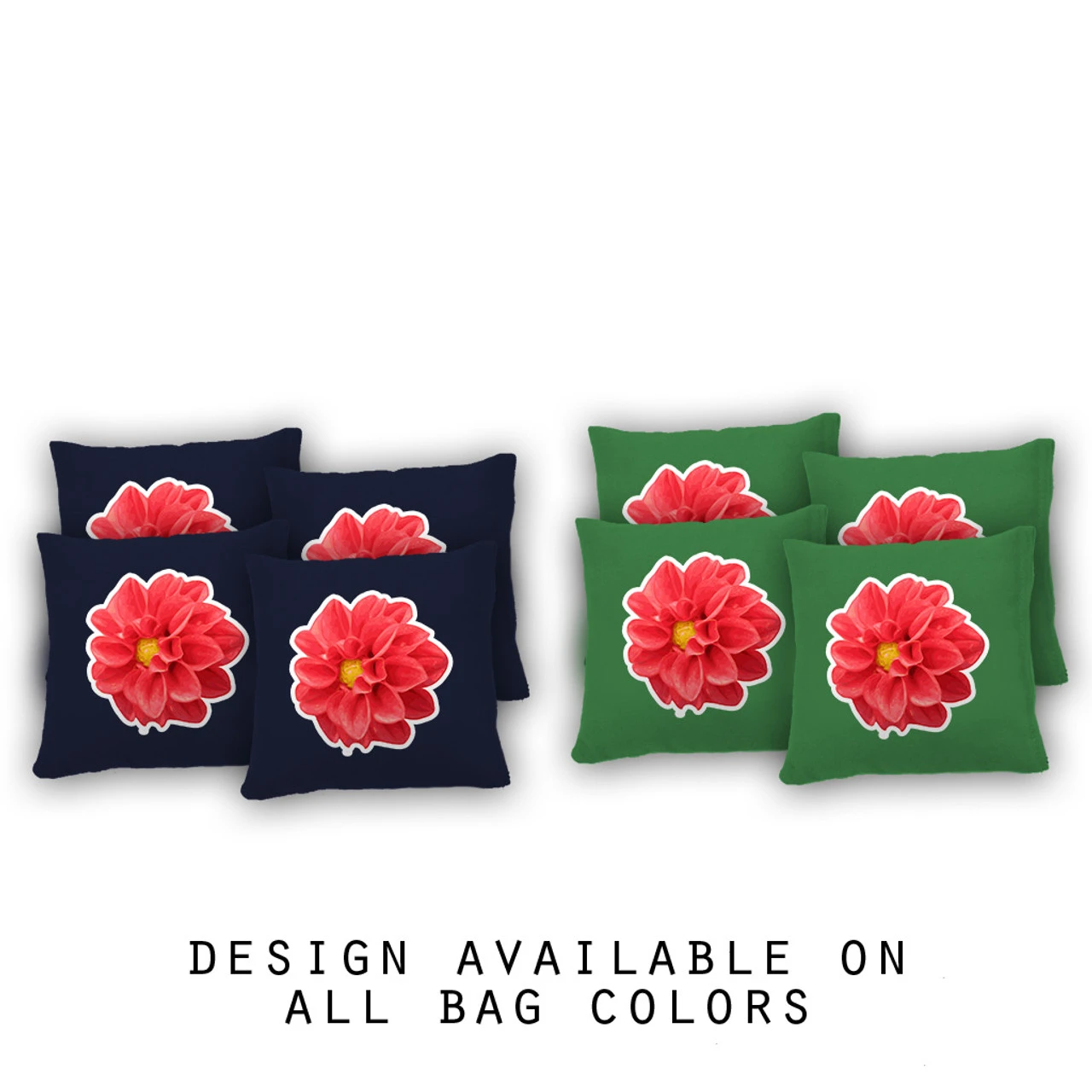 Dahlia Cornhole Bags - Set Of 8 3 Dahlia Cornhole Bags - Set Of 8
