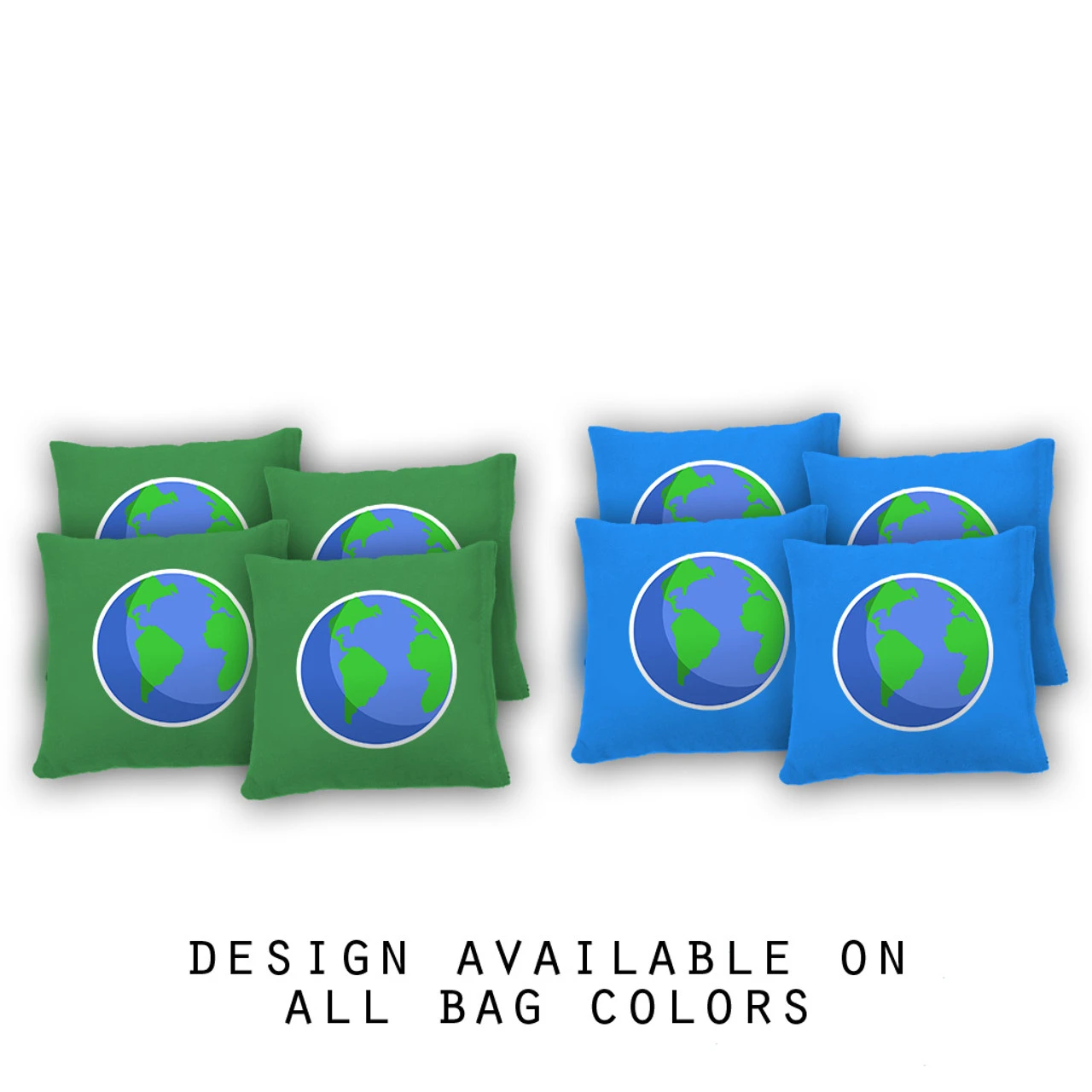 Earth Cornhole Bags - Set Of 8 3 Earth Cornhole Bags - Set Of 8