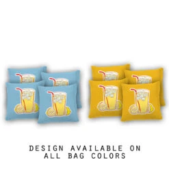 Lemonade Cornhole Bags - Set Of 8