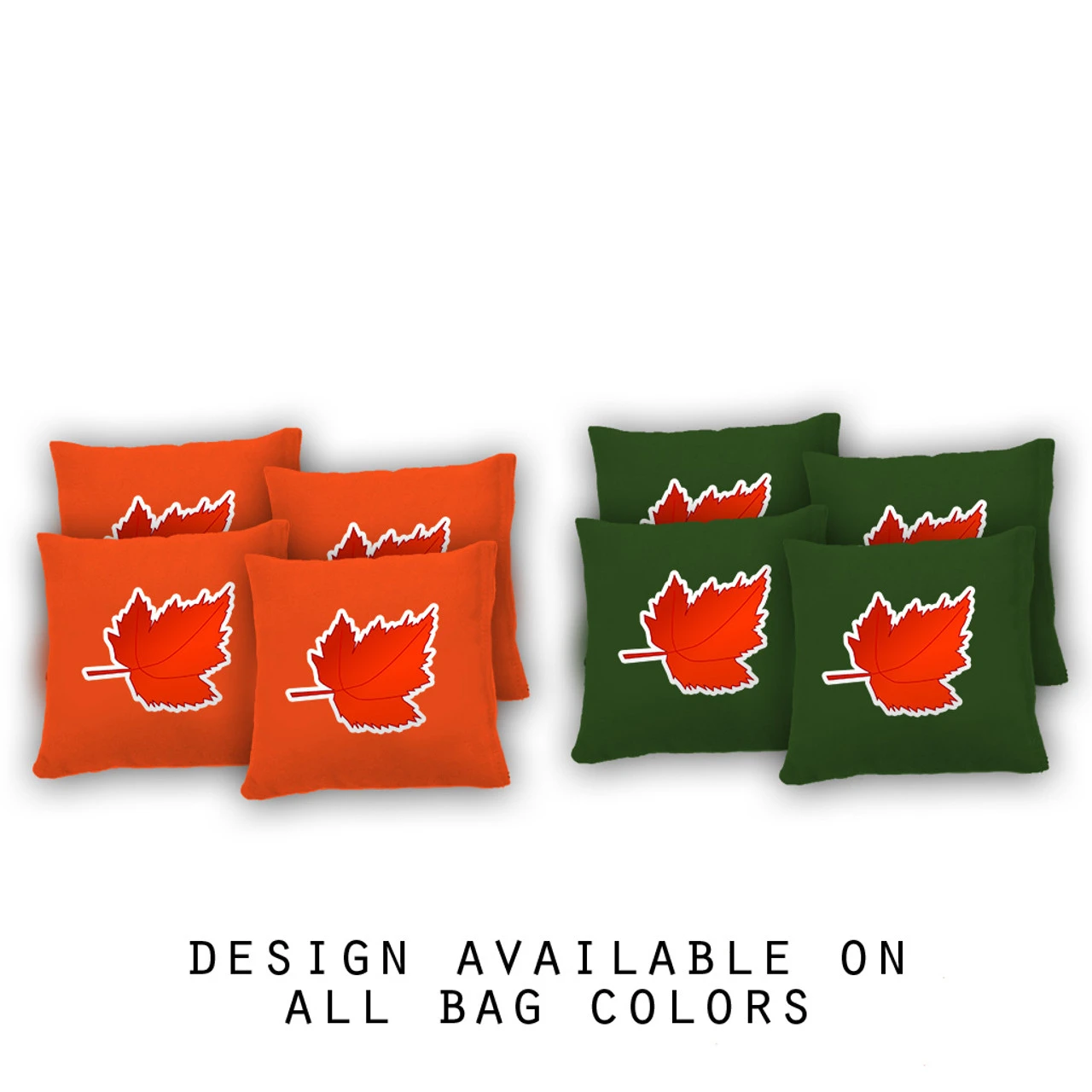 Maple Leaf Cornhole Bags - Set Of 8 3 Maple Leaf Cornhole Bags - Set Of 8