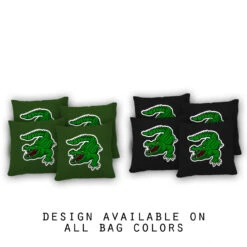 Alligator Cornhole Bags - Set Of 8