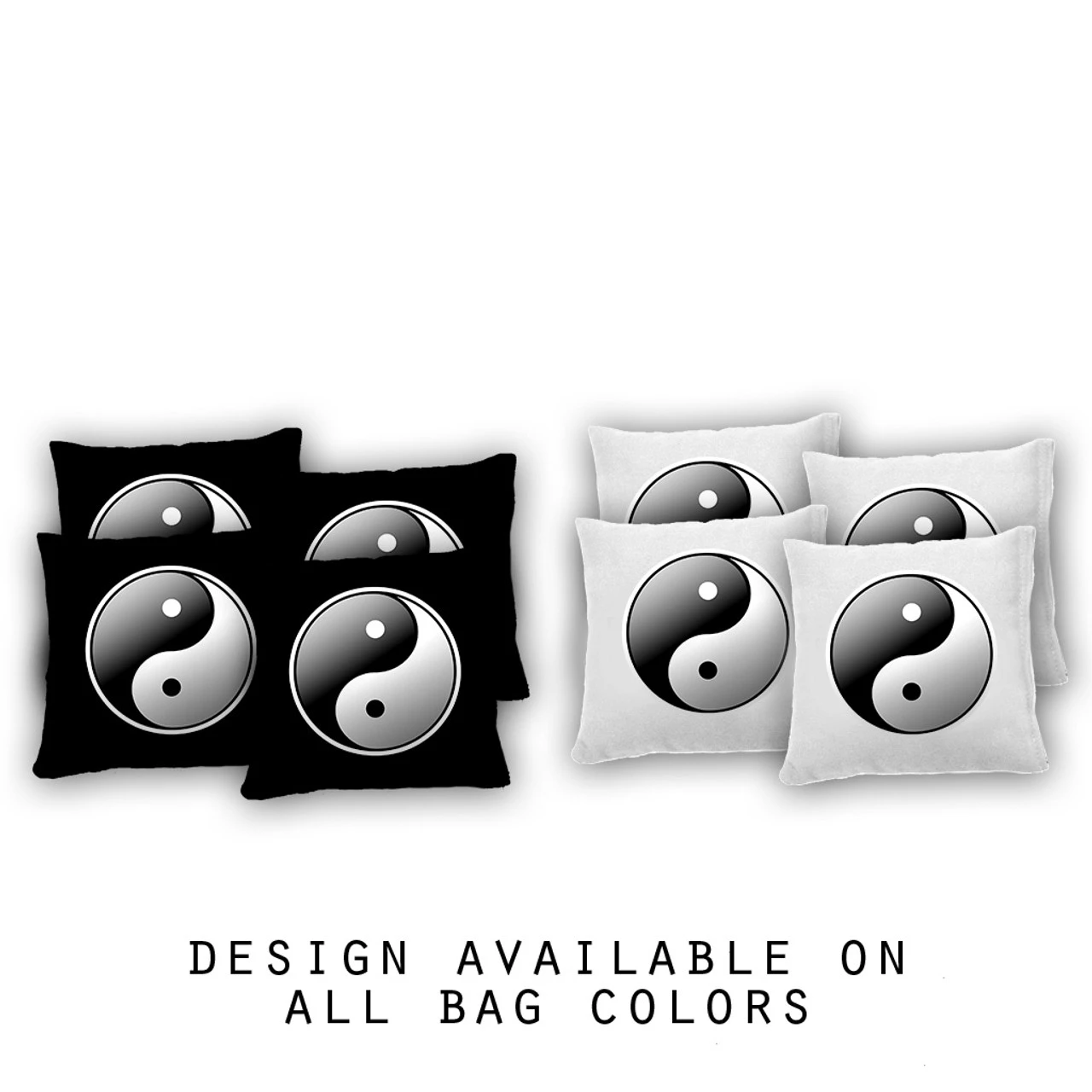 Yin Yang Cornhole Bags - Set Of 8 3 Yin Yang Cornhole Bags - Set Of 8