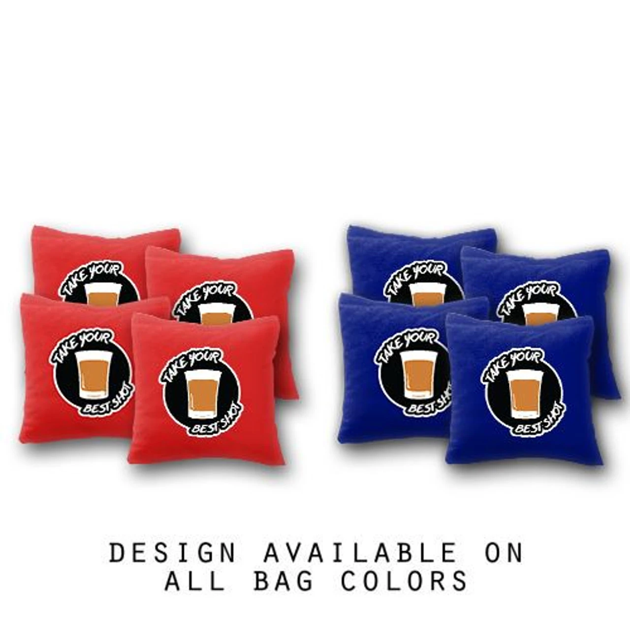 Take Your Best Shot Cornhole Bags - Set Of 8 3 Take Your Best Shot Cornhole Bags - Set Of 8
