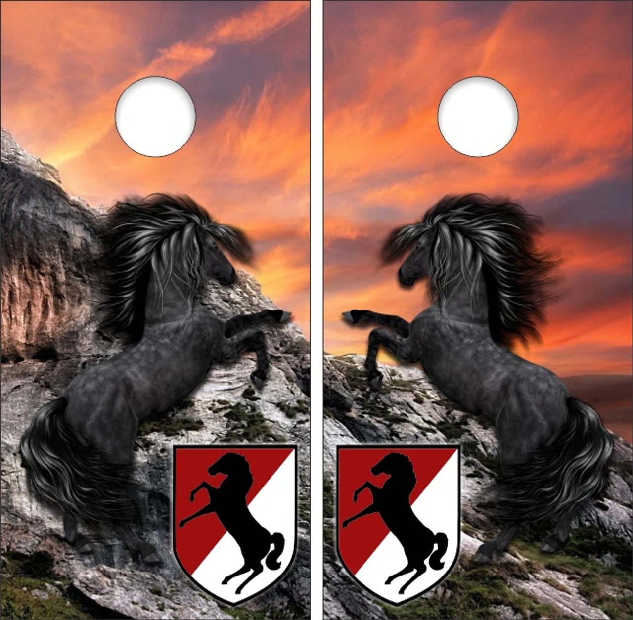 11th Armored Cavalry Regiment Version 2 Cornhole Wraps - Set Of 2 3 11th Armored Cavalry Regiment Version 2 Cornhole Wraps - Set Of 2