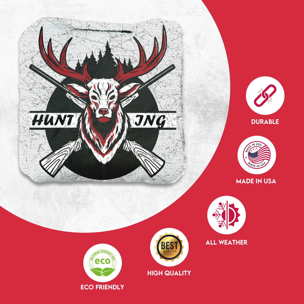 Hunting Professional Cornhole Bags - Set Of 8 4 Hunting Professional Cornhole Bags - Set Of 8 - Image 2