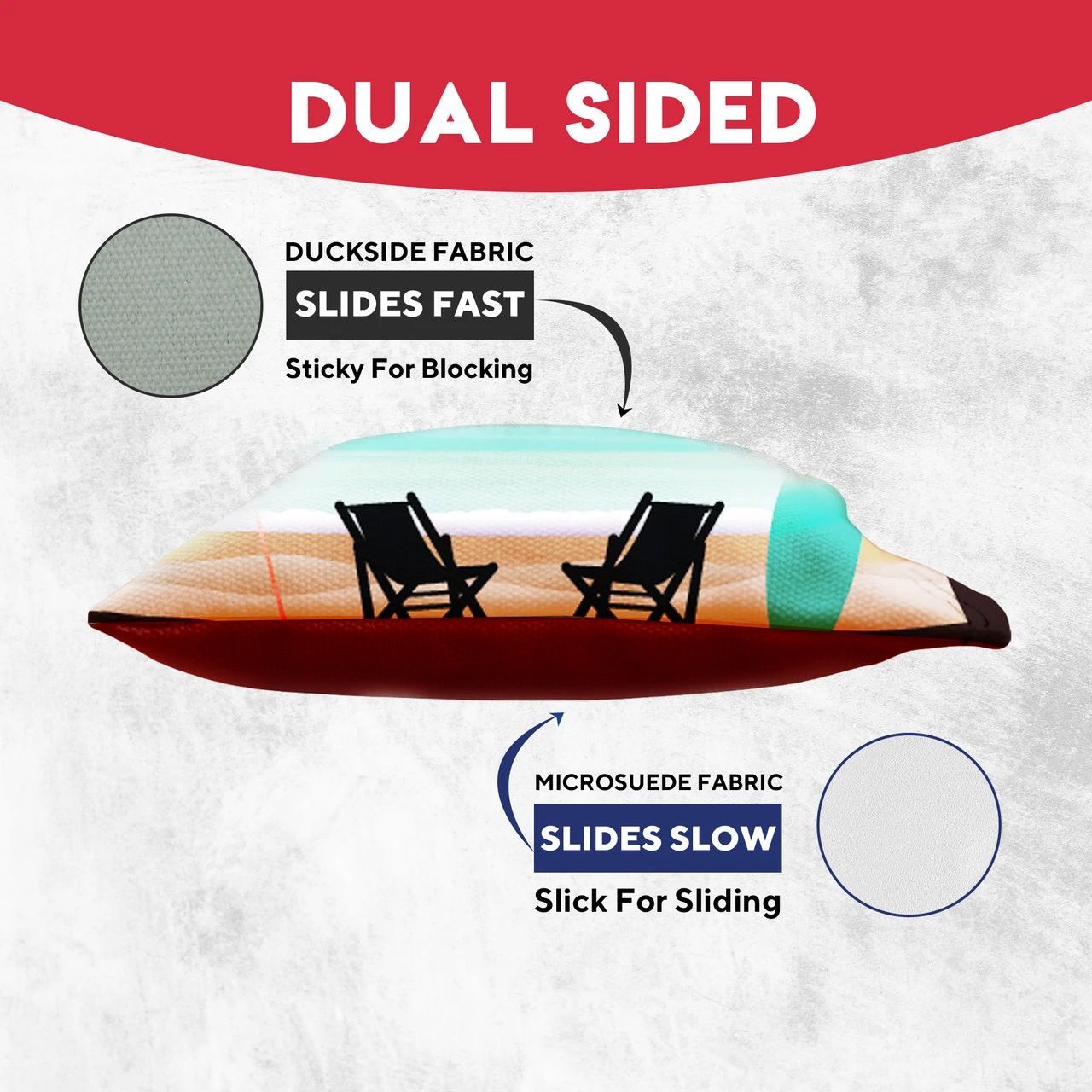 Tropical Red Orange Tournament Cornhole Bags - Set Of 8 5 Tropical Red Orange Tournament Cornhole Bags - Set Of 8 - Image 3