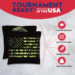 Camo Skull Tournament Cornhole Bags - Set Of 8 -Best Toy Shop 3 05957.1708563767