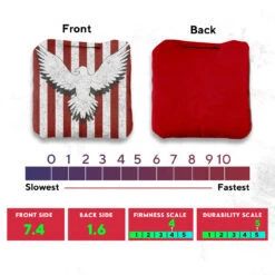 Bird Flag White Professional Cornhole Bags - Set Of 8 -Best Toy Shop 3 10892.1707196086