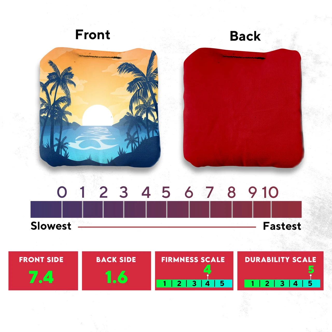 River Palms Professional Cornhole Bags - Set Of 8 6 River Palms Professional Cornhole Bags - Set Of 8 - Image 4