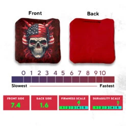 Skull Red Blue Professional Cornhole Bags - Set Of 8 -Best Toy Shop 3 17090.1707198258