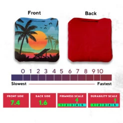 Green Blue Beach Professional Cornhole Bags - Set Of 8 -Best Toy Shop 3 21624.1708185939