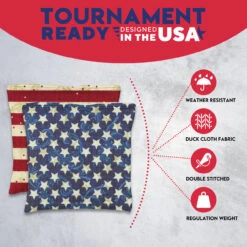 Stars Stripes Tournament Cornhole Bags - Set Of 8 -Best Toy Shop 3 30114.1708292509
