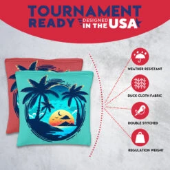 Beach Circle Tournament Cornhole Bags - Set Of 8 12 Beach Circle Tournament Cornhole Bags - Set Of 8 -Best Toy Shop 3 37848.1708644883