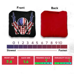 Flag Skull Guns Professional Cornhole Bags - Set Of 8 -Best Toy Shop 3 40587.1707354314