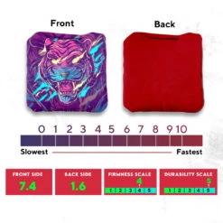 Purple Green Tiger Professional Cornhole Bags - Set Of 8 11 Purple Green Tiger Professional Cornhole Bags - Set Of 8 -Best Toy Shop 3 45281.1707198760