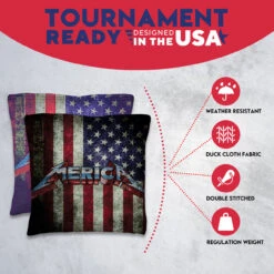 Merica Tournament Cornhole Bags - Set Of 8 -Best Toy Shop 3 47098.1708461123