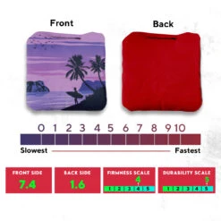 Orange Purple Beach Professional Cornhole Bags - Set Of 8 11 Orange Purple Beach Professional Cornhole Bags - Set Of 8 -Best Toy Shop 3 57621.1708186300
