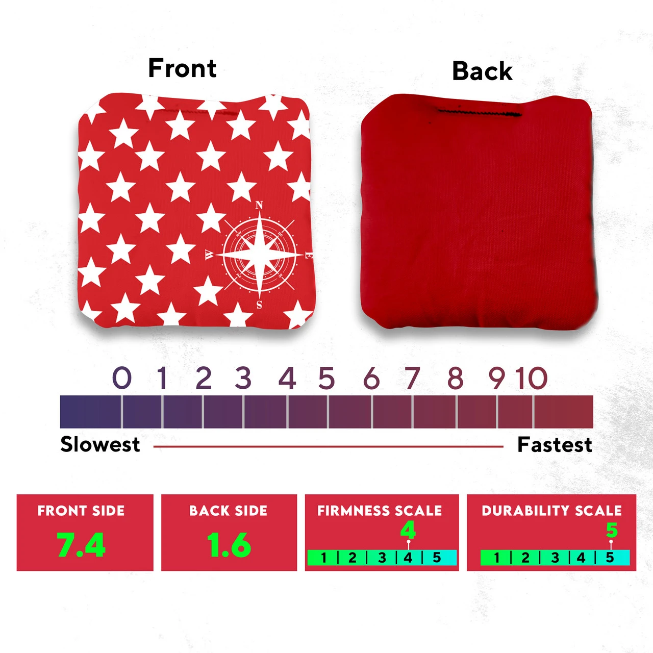 Compass Star Professional Cornhole Bags - Set Of 8 6 Compass Star Professional Cornhole Bags - Set Of 8 - Image 4