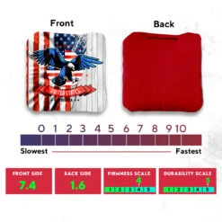 USA Eagle Flag Professional Cornhole Bags - Set Of 8 -Best Toy Shop 3 65165.1706844931