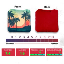 Palm Trees Professional Cornhole Bags - Set Of 8 -Best Toy Shop 3 85586.1708185092