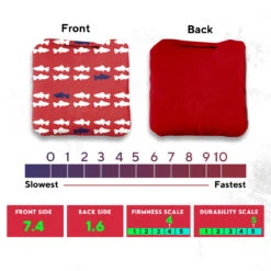 Red Blue Fish Professional Cornhole Bags - Set Of 8 -Best Toy Shop 3 90125.1707376505