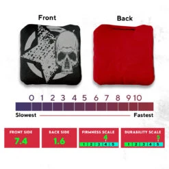 Black Green Star Skull Professional Cornhole Bags - Set Of 8 -Best Toy Shop 3 93838.1707196165