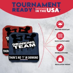 Drinking Team Professional Cornhole Bags - Set Of 8 12 Drinking Team Professional Cornhole Bags - Set Of 8 -Best Toy Shop 4 09437.1707442138