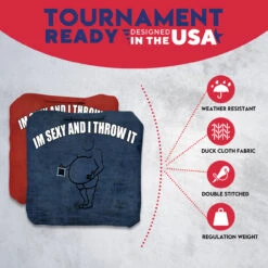 IM SEXY AND I THROW IT Professional Cornhole Bags - Set Of 8 -Best Toy Shop 4 15367.1707009105