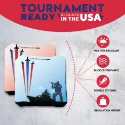 Battleship Soldier Professional Cornhole Bags - Set Of 8 12 Battleship Soldier Professional Cornhole Bags - Set Of 8 -Best Toy Shop 4 17543.1707376292