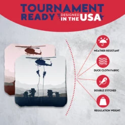 Helicopter Squad Professional Cornhole Bags - Set Of 8 -Best Toy Shop 4 21471.1707376361