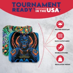 Colorful Skull Professional Cornhole Bags - Set Of 8 12 Colorful Skull Professional Cornhole Bags - Set Of 8 -Best Toy Shop 4 46594.1707441592