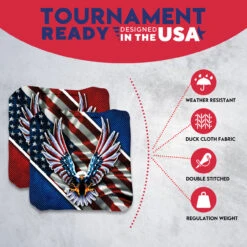 Flying Eagle Professional Cornhole Bags - Set Of 8 -Best Toy Shop 4 84965.1706813640