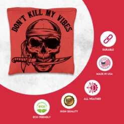 Don't Kill My Vibes Tournament Cornhole Bags - Set Of 8 9 Don't Kill My Vibes Tournament Cornhole Bags - Set Of 8 -Best Toy Shop 4 89061.1708461831