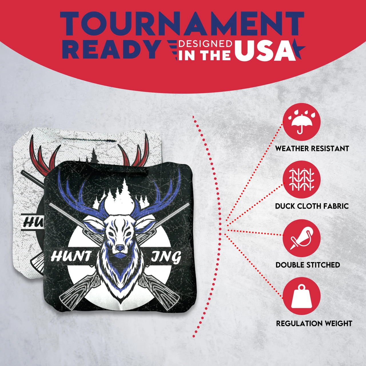 Hunting Professional Cornhole Bags - Set Of 8 7 Hunting Professional Cornhole Bags - Set Of 8 - Image 5