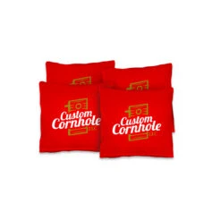 Custom Cornhole Bags - Set Of 4 -Best Toy Shop 4custombags red ccc 34484.1697138792