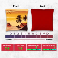 Orange Purple Beach Tournament Cornhole Bags - Set Of 8 -Best Toy Shop 5 27721.1708652965