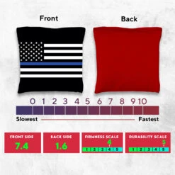 Blue Lines Flag Tournament Cornhole Bags - Set Of 8 -Best Toy Shop 5 42535.1708292437