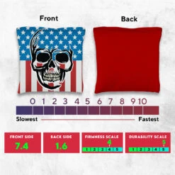Skull Over Flag Tournament Cornhole Bags - Set Of 8 -Best Toy Shop 5 47318.1708293469