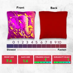 Purple Green Elephant Tournament Cornhole Bags - Set Of 8 -Best Toy Shop 5 48742.1708224036