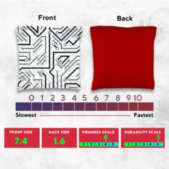 White Aqua Tech Tournament Cornhole Bags - Set Of 8 -Best Toy Shop 5 54202.1708644497