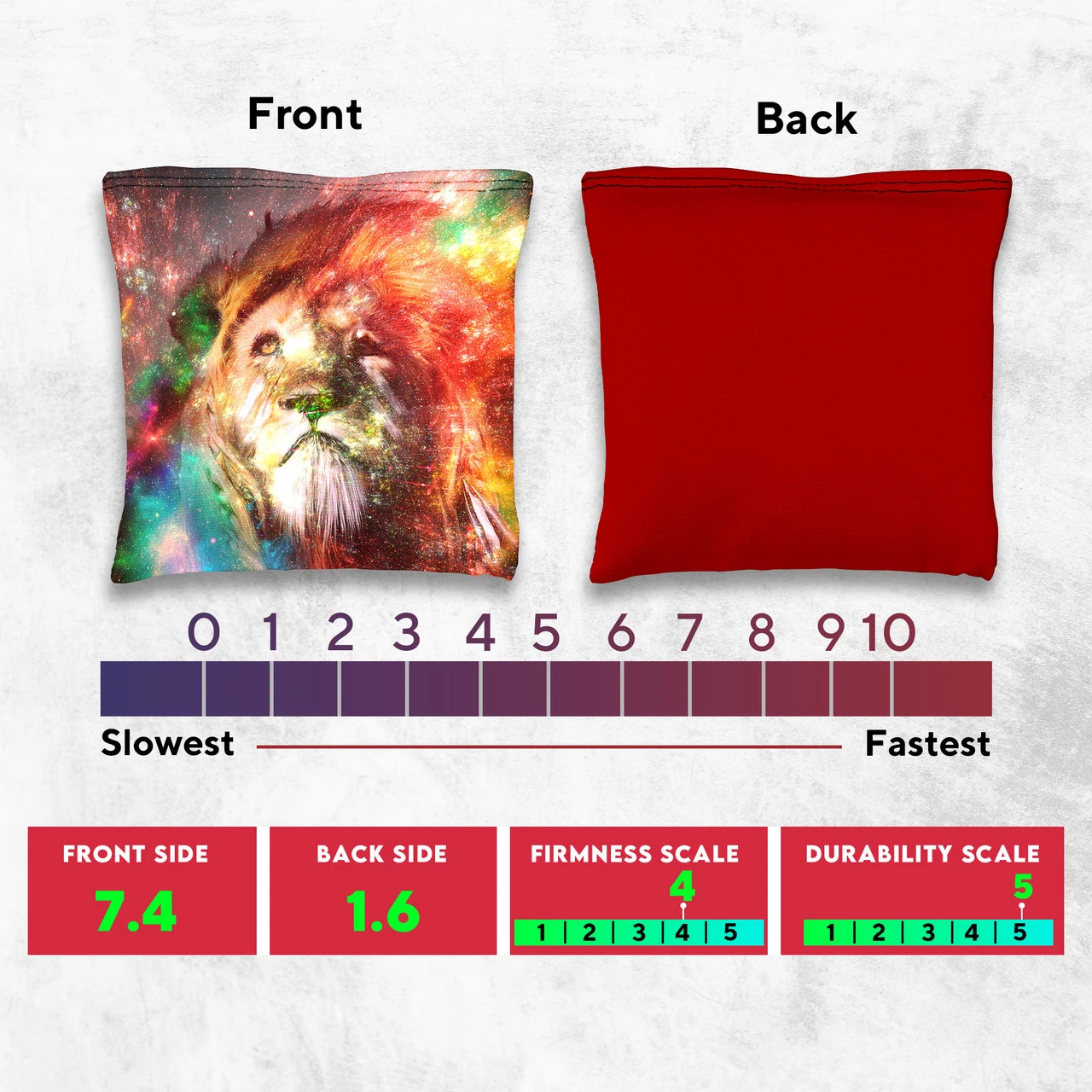 Colored Lion Tournament Cornhole Bags - Set Of 8 6 Colored Lion Tournament Cornhole Bags - Set Of 8 - Image 4