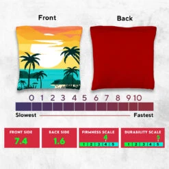 Blue Green Water Beach Tournament Cornhole Bags - Set Of 8 -Best Toy Shop 5 63662.1708652565