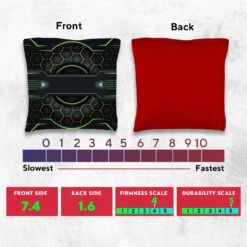 Blue Green Tech Tournament Cornhole Bags - Set Of 8 -Best Toy Shop 5 77682.1708643699