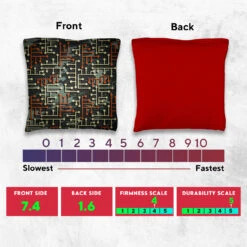 Orange White Blue Green Lines Tournament Cornhole Bags - Set Of 8 11 Orange White Blue Green Lines Tournament Cornhole Bags - Set Of 8 -Best Toy Shop 5 86164.1708644158