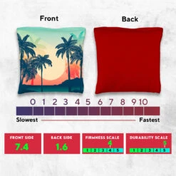 Palm Trees Tournament Cornhole Bags - Set Of 8 -Best Toy Shop 5 88148.1708644634